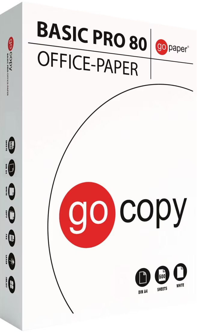 Папір для друку GO COPY Basic Pro A4, 80 г/м2, 500 арк.